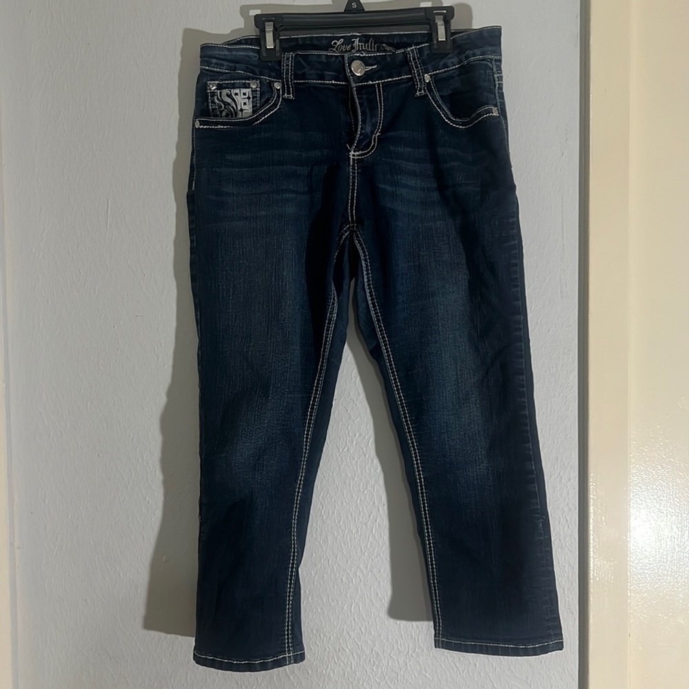 Love Indigo Premium Capri Jeans - size 8 - 22” inseam
